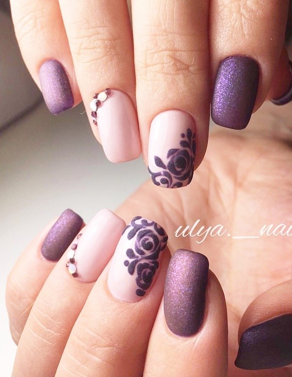 Fall Inspired Matte Nail Art Designs