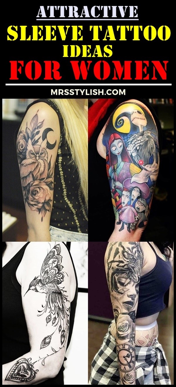 Attractive Sleeve Tattoo Ideas For Women