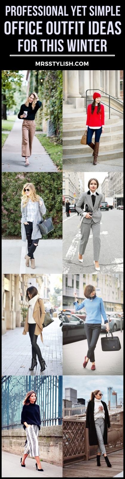 Professional Yet Simple Office Outfit Ideas For This Winter