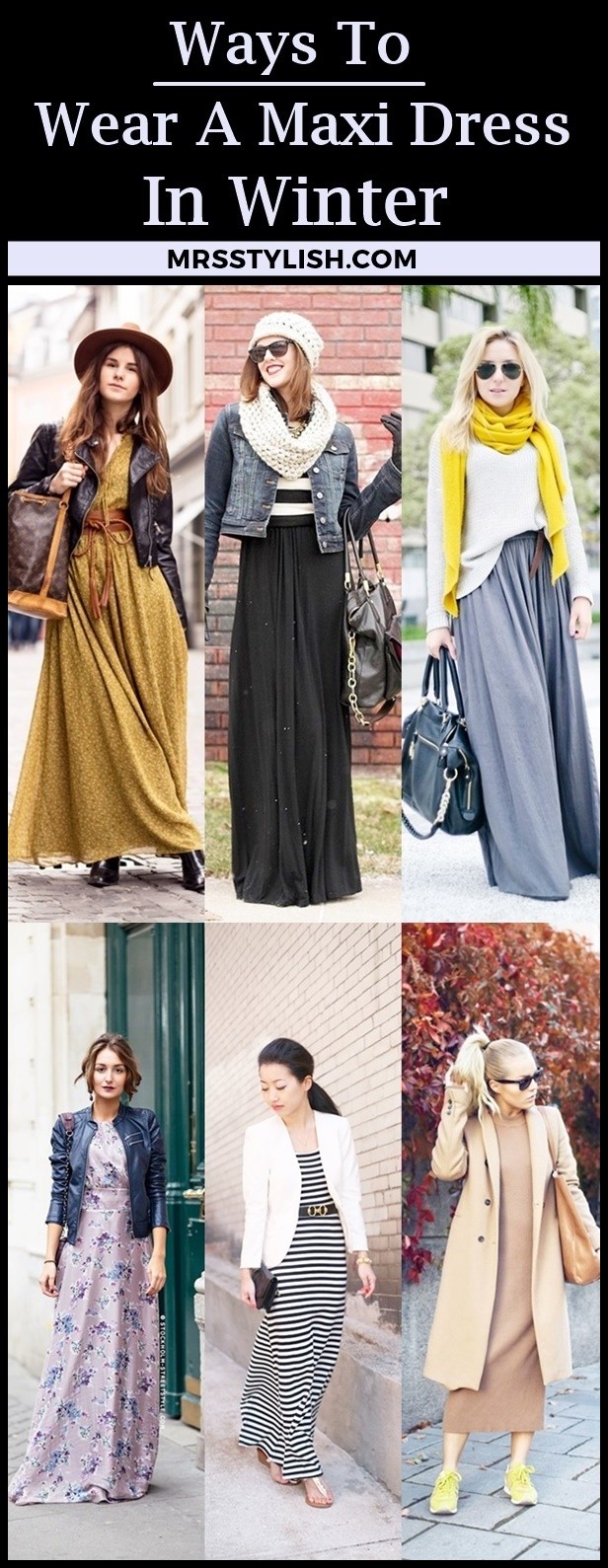 Ways To Wear A Maxi Dress In Winter