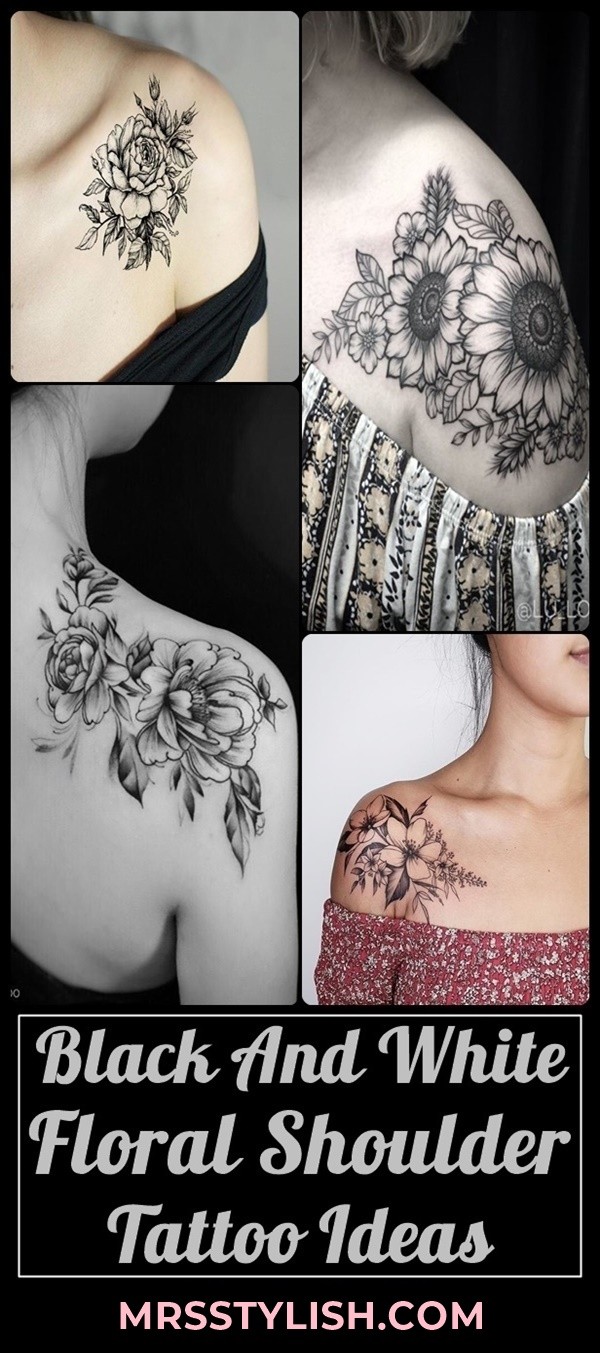 freehand watercolor floral shoulder tattoo by Mentjuh on DeviantArt