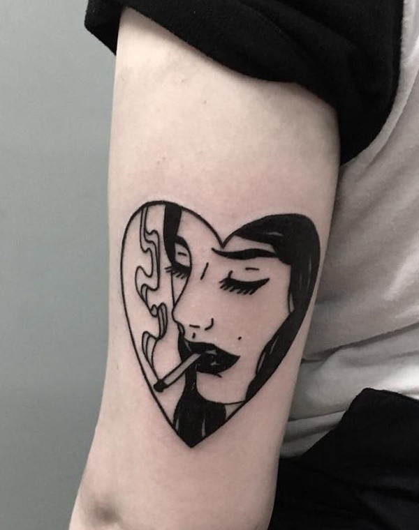 Bold Illustrations Blackwork Tattoos