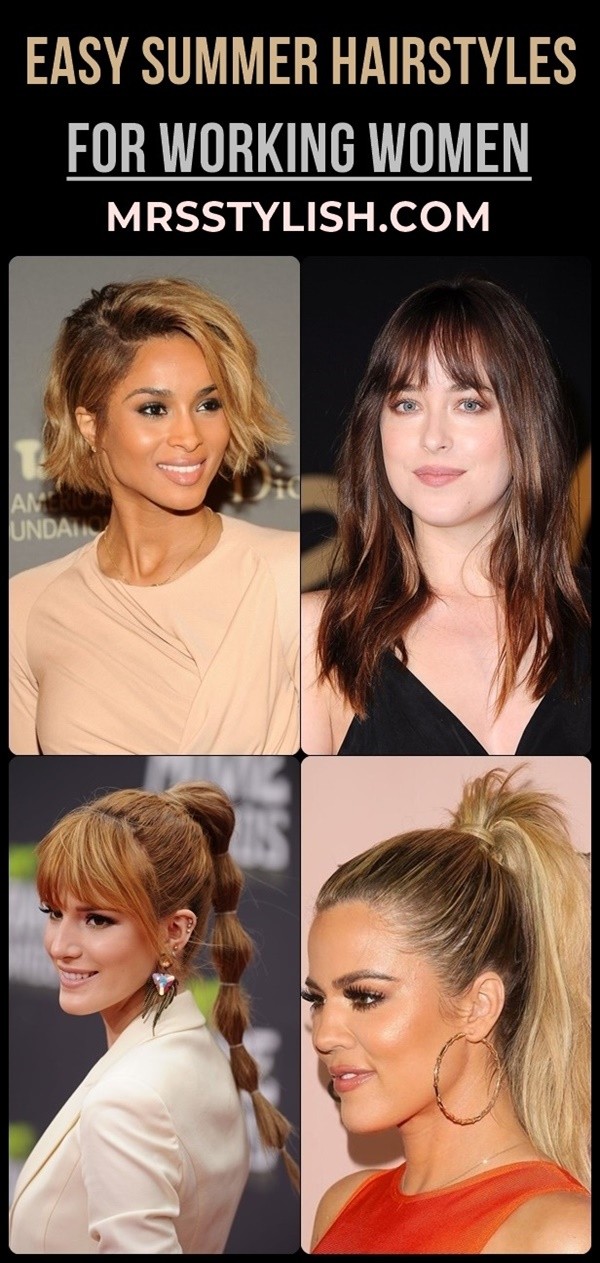 Easy Summer Hairstyles For Working Women