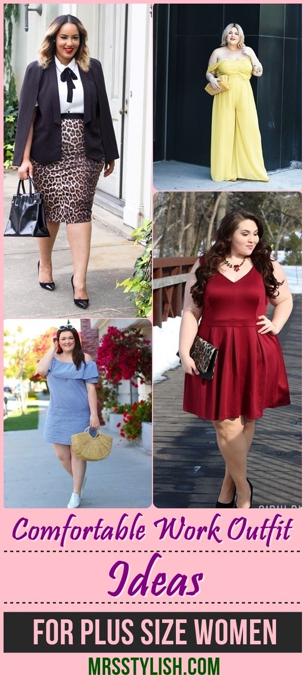 Comfortable Work Outfit Ideas For Plus Size Women