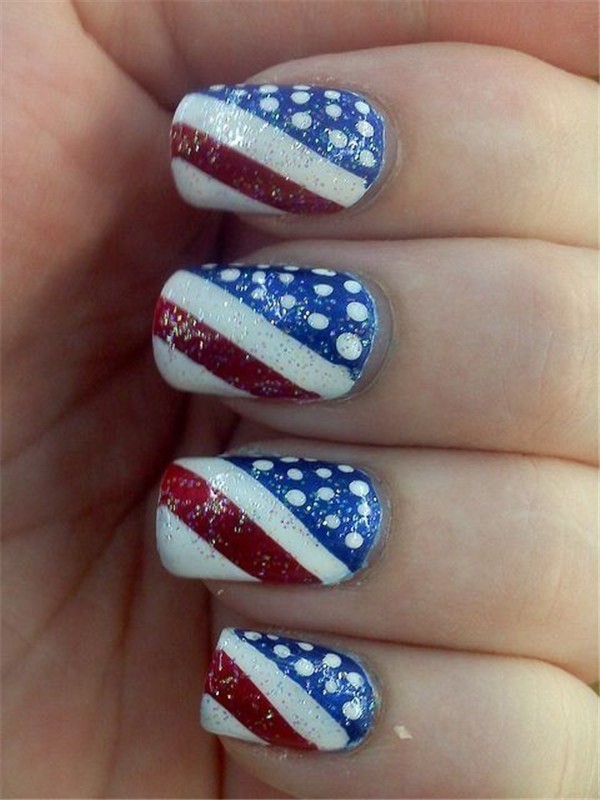 Patriotic 4th of July Nail Arts Ideas