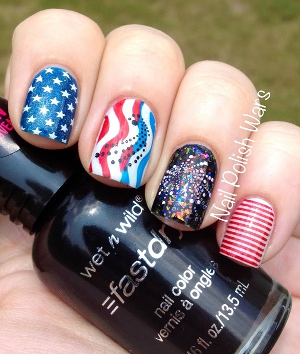 Patriotic 4th of July Nail Arts Ideas