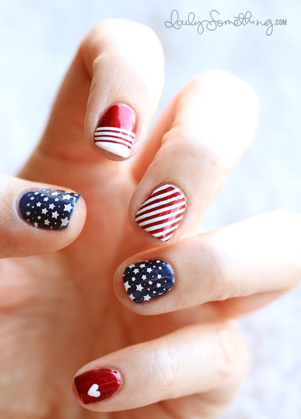 Patriotic 4th of July Nail Arts Ideas