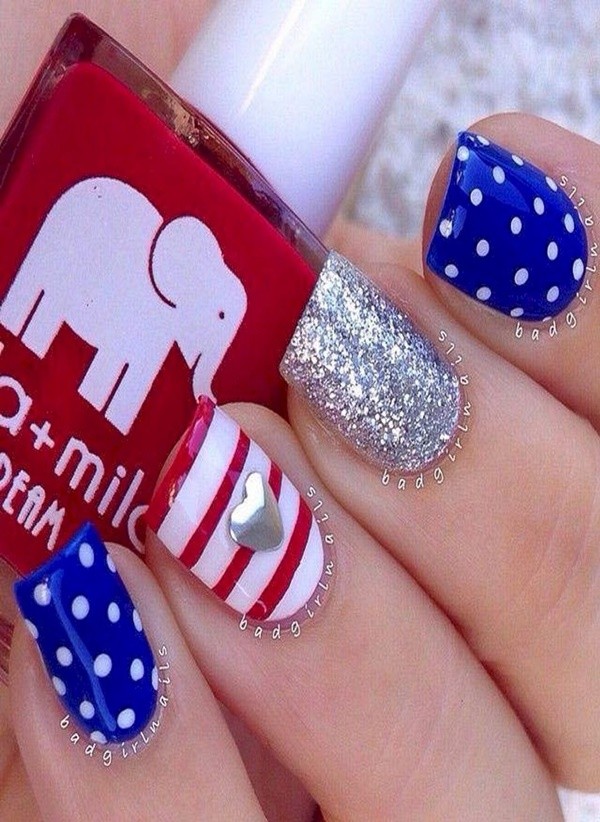 Patriotic 4th of July Nail Arts Ideas