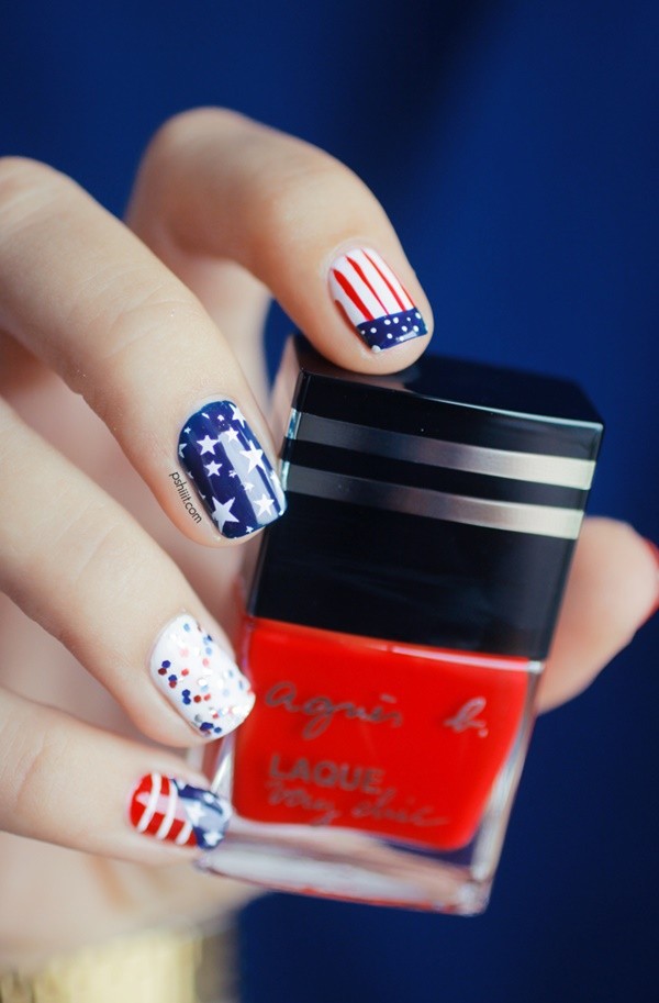 Patriotic 4th of July Nail Arts Ideas