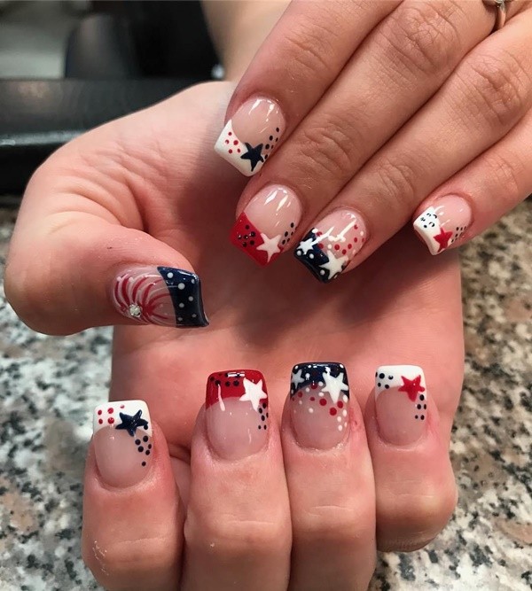 Patriotic 4th of July Nail Arts Ideas