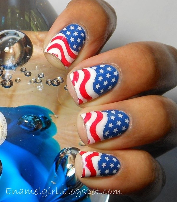 Patriotic 4th of July Nail Arts Ideas