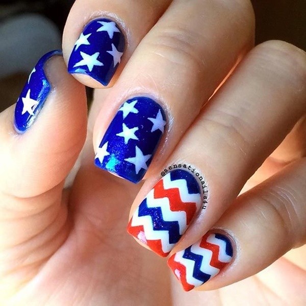 Patriotic 4th of July Nail Arts Ideas