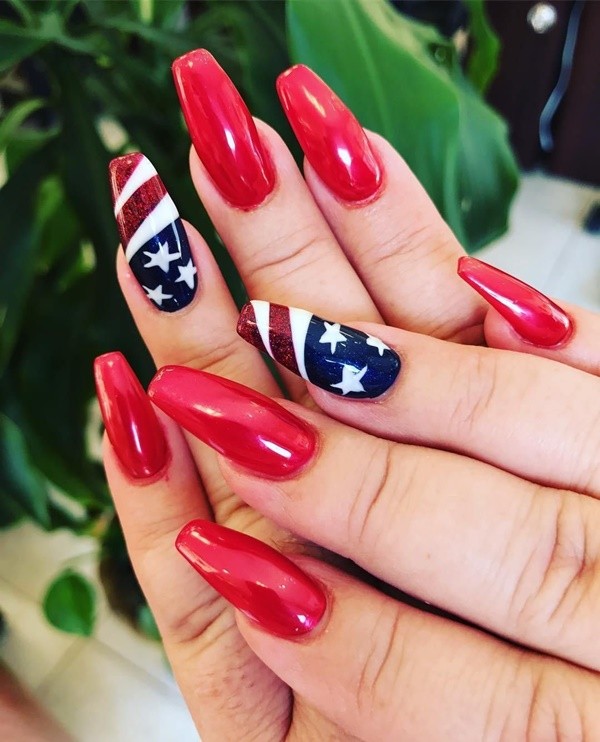 Patriotic 4th of July Nail Arts Ideas