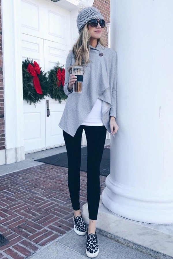 Adorable Winter Outfits With Sneaker