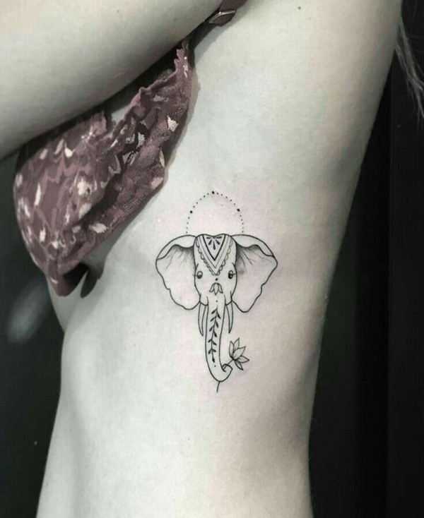 40 Significant And Tiny Elephant Tattoo Designs