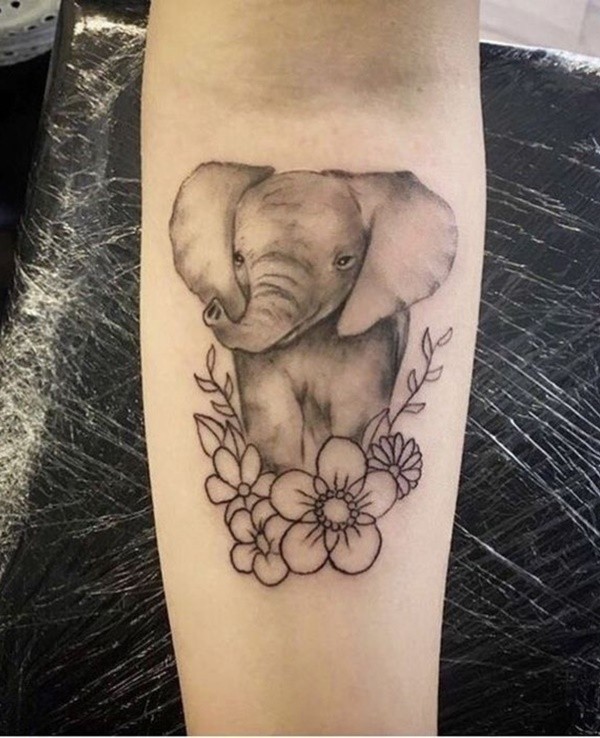 40 Significant and Tiny Elephant Tattoo Designs
