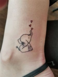 40 Significant and Tiny Elephant Tattoo Designs