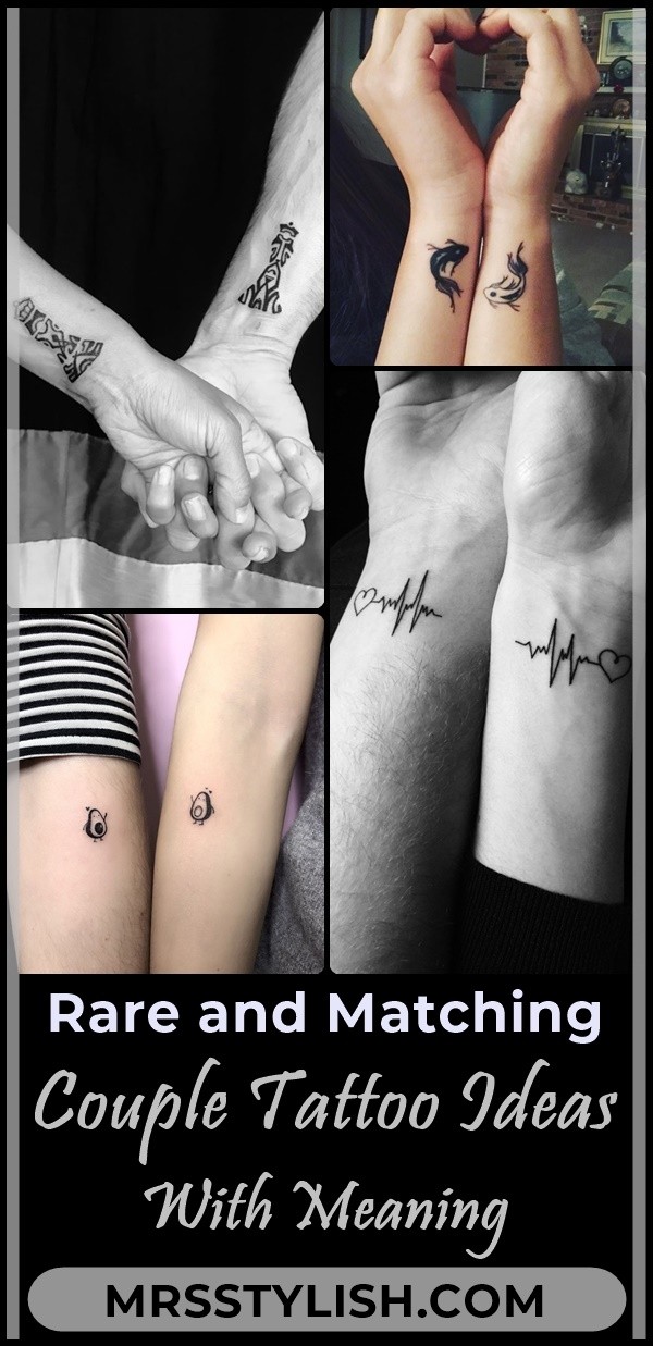 Rare and Matching Couple Tattoo Ideas With Meaning