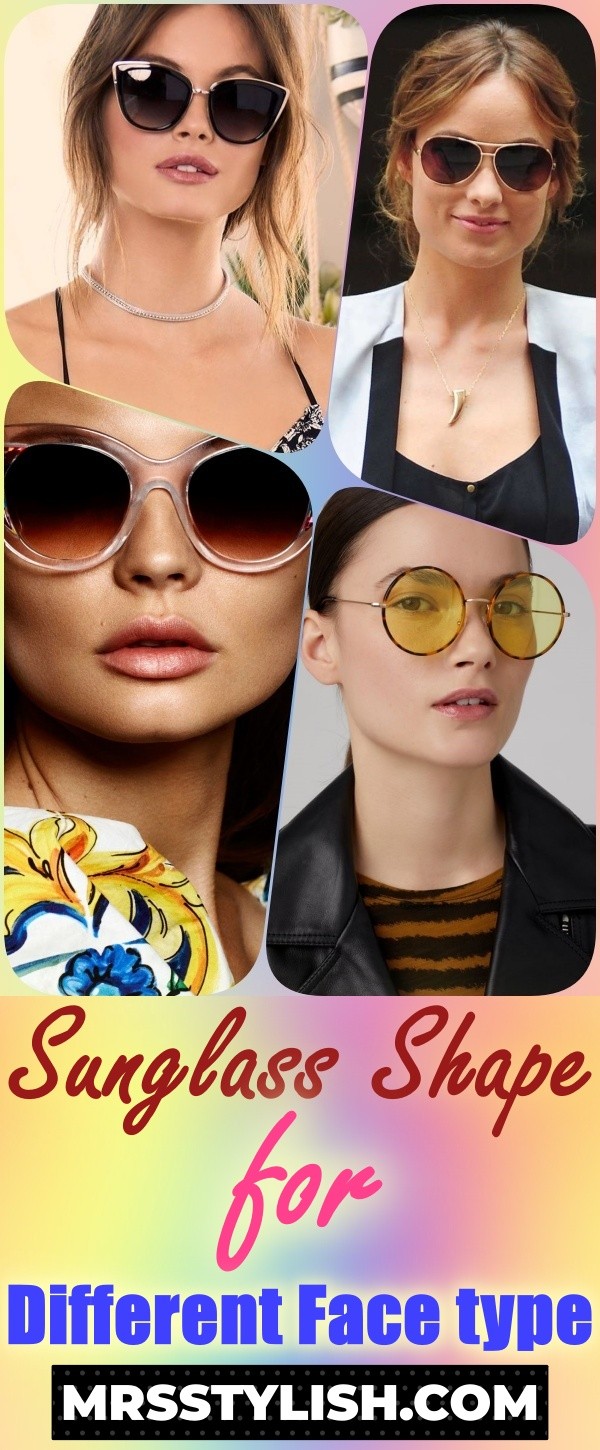 Sunglass Shape for Different Face type 