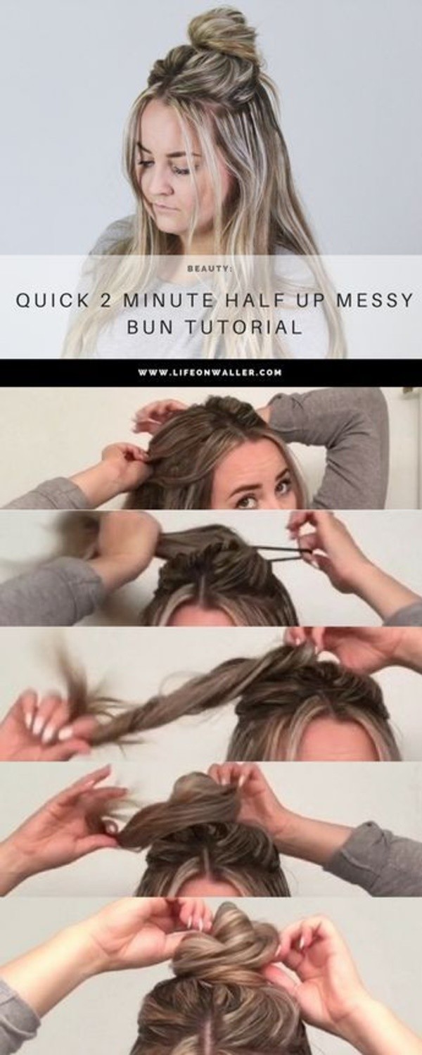 Super Easy Hairstyles That Can Be Done In 2 Minutes