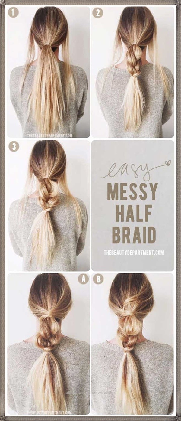 Super Easy Hairstyles That Can Be Done In 2 Minutes