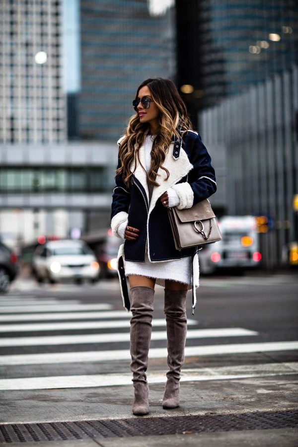 Hot Winter Coat Outfit Ideas For Cold Days