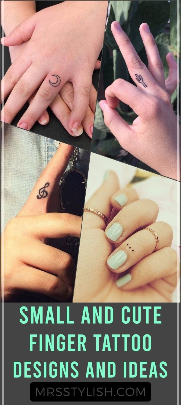 Small and Cute Finger Tattoo Designs and Ideas