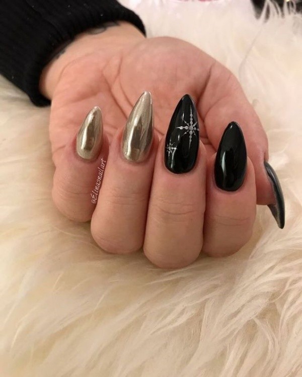 Trendy Nail Art Designs For New Year Eve