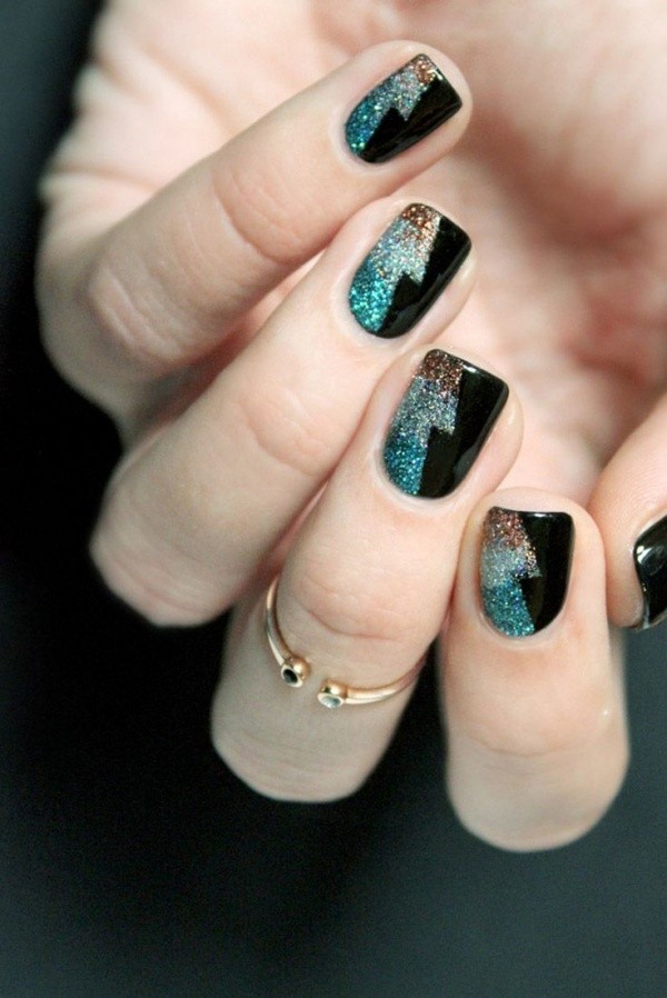 Trendy Nail Art Designs For New Year Eve